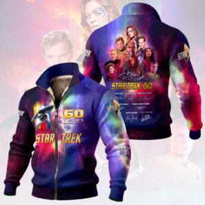 Star Trek 60th Anniversary Thick Knit Fleece Jacket - HOATT17731
