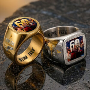 Star Trek 60th Anniversary 3D Engraved Ring - HOATT17827