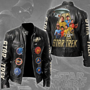 Star Trek Motorcycle Leather Jacket - TMTHU5927
