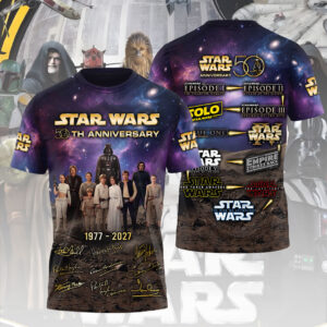 Star Wars 50th Anniversary 2027 3D Apparel - TMTHU5898