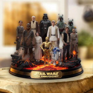 Star Wars 50th Anniversary 2027 Custom Shape Acrylic Plaque - TMTHU5924