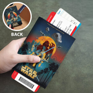 Star Wars 50th Anniversary 2027 Leather Passport Cover - TMTHU6258