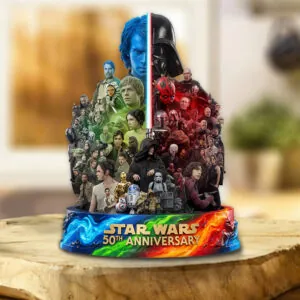 Star Wars 50th Anniversary Custom Shape Acrylic Plaque - TMTHU6242