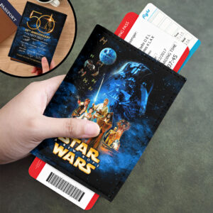 Star Wars 50th Anniversary Leather Passport Cover - HOATT18006