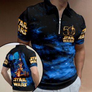Star Wars 50th Anniversary Zip Polo Shirt - HOATT17741