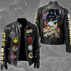 Star Wars Motorcycle Leather Jacket - TMTHU5936