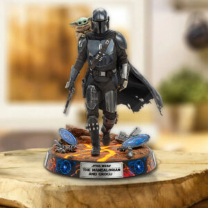Star Wars : The Mandalorian and Grogu Custom Shape Acrylic Plaque - TMTHU6072