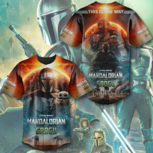 Star Wars: The Mandalorian and Grogu Baseball Jersey - TMTHU6224