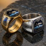 Star Trek 60th Anniversary 3D Engraved Ring – TANTN23245
