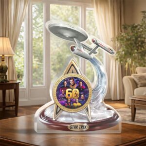 Star Trek 60th Anniversary Custom Shape Acrylic Plaque - HOATT18022