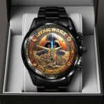 Star Wars 50th Anniversary Black Stainless Steel Watch – GNE6271