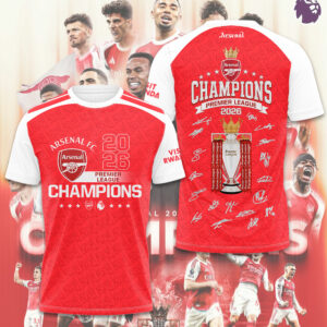 Arsenal FC Premier League Champions 25/26 3D Apparel - TMTHU6332
