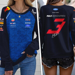 Red Bull Racing x Max Verstappen Round Neck Raglan Sleeve Sweatshirt – TANTN22755