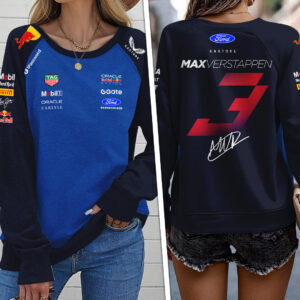 Red Bull Racing x Max Verstappen Round Neck Raglan Sleeve Sweatshirt – TANTN22756