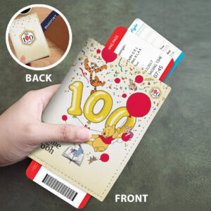 Winnie-the-Pooh 100th Anniversary Leather Passport Cover - TANTN22971