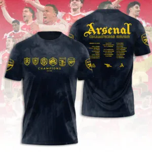 Arsenal FC Premier League Champions 25/26 3D Apparel - TANTN23009