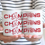 Arsenal FC Premier League Champions 25/26 Ceramic Mug – TANTN23024