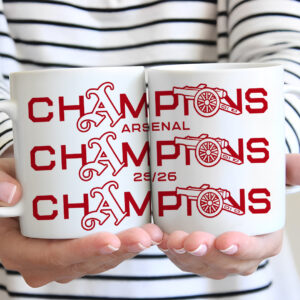 Arsenal FC Premier League Champions 25/26 Ceramic Mug - TANTN23024
