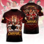 Arsenal FC Premier League Champions 25/26 3D Apparel – TANTN23031