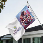 Aston Villa Europa League Winners 25/26 3D Double-side House Flag – TANTN23061