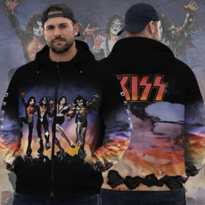 KISS Destroyer 50th Anniversary 3D Windbreaker Jacket - TANTN23089