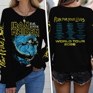 Iron Maiden Tour 2026 Round Neck Raglan Sleeve Sweatshirt – TANTN23155