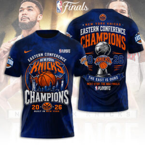 New York Knicks NBA Eastern Conference Champions 2026 3D Apparel - TANTN23188