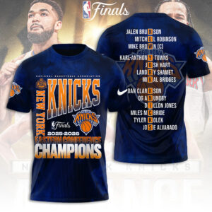 New York Knicks NBA Eastern Conference Champions 2026 3D Apparel - TANTN23193