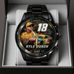 Kyle Busch Black Stainless Steel Watch – TANTN23207