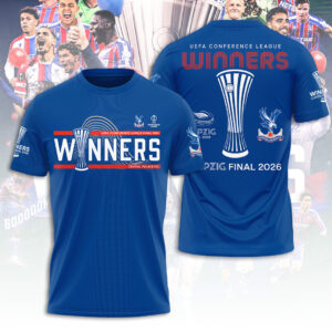 Crystal Palace FC UEFA Conference League Winners 2026 3D Apparel - TANTN23218