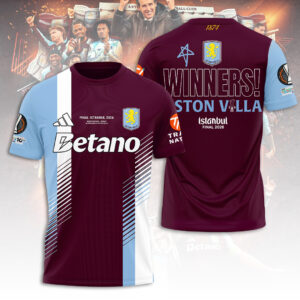 Aston Villa FC Europa League Winners 25/26 3D Apparel - TANTN23226