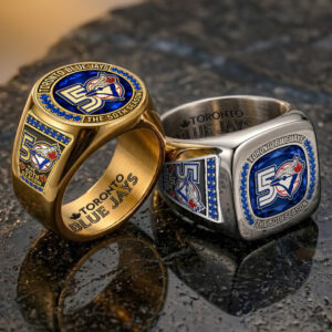Toronto Blue Jays 50th Anniversary 3D Engraved Ring - TANTN23231