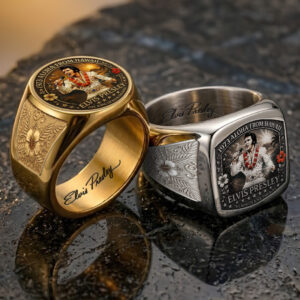 Elvis Presley 3D Engraved Ring - TANTN23235