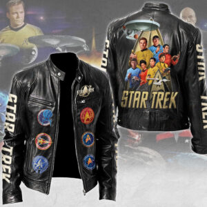 Star Trek Motorcycle Leather Jacket - TMTHU5927