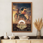 Top Gun 40th Anniversary 2026 Rectangle Canvas With Inner Frame – TMTHU5569