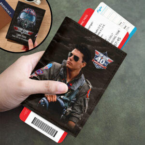 Top Gun 40th Anniversary Leather Passport Cover - HOATT18009