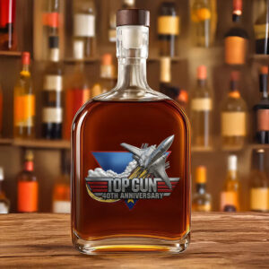 Top Gun 40th Anniversary 25oz Empty Whiskey Bottle - TMTHU6112