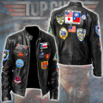 Top Gun 40th Anniversary Motorcycle Leather Jacket – GNE6291