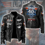 Top Gun 40th Anniversary Motorcycle Leather Jacket – GNE6293