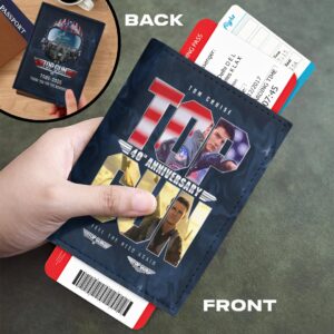 Top Gun 40th Anniversary Leather Passport Cover - HOATT18085