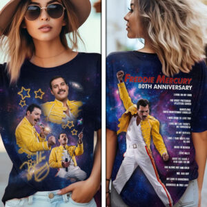 Freddie Mercury 80th Anniversary 3D Apparel - TMTHU5974