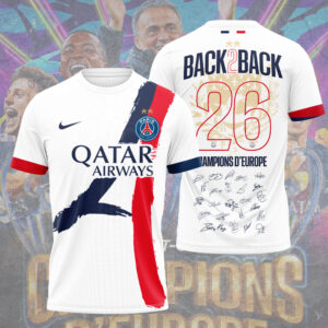 Paris Saint-Germain 25/26 Champions League Champions 3D Apparel - TMTHU6560