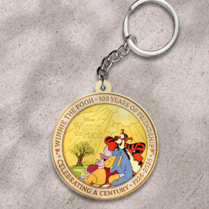 Winnie-the-Pooh 100th Anniversary Custom Shape 2-sided Keychain - HOATT17712