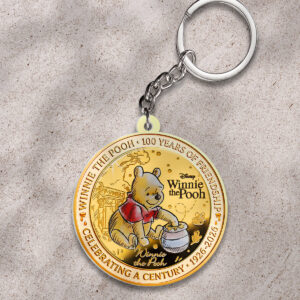 Winnie-the-Pooh 100th Anniversary Custom Shape 2-sided Keychain - HOATT17713