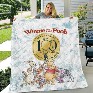 Winnie-the-Pooh 100th Anniversary 2026 Quilt Blanket - TMTHU6151