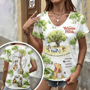Winnie-the-Pooh 100th Anniversary 3D Women’s V-Neck T-Shirt - HOATT17873