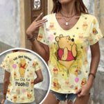 Winnie-the-Pooh 100th Anniversary 3D Women’s V-Neck T-Shirt – HOATT17876