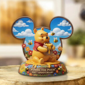 Winnie-the-Pooh 100th Anniversary Custom Shape Acrylic Plaque - TMTHU5902