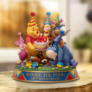 Winnie-the-Pooh 100th Anniversary Custom Shape Acrylic Plaque - TMTHU5638