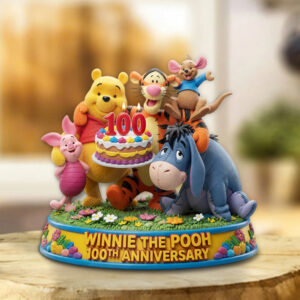 Winnie-the-Pooh 100th Anniversary Custom Shape Acrylic Plaque - TMTHU5640
